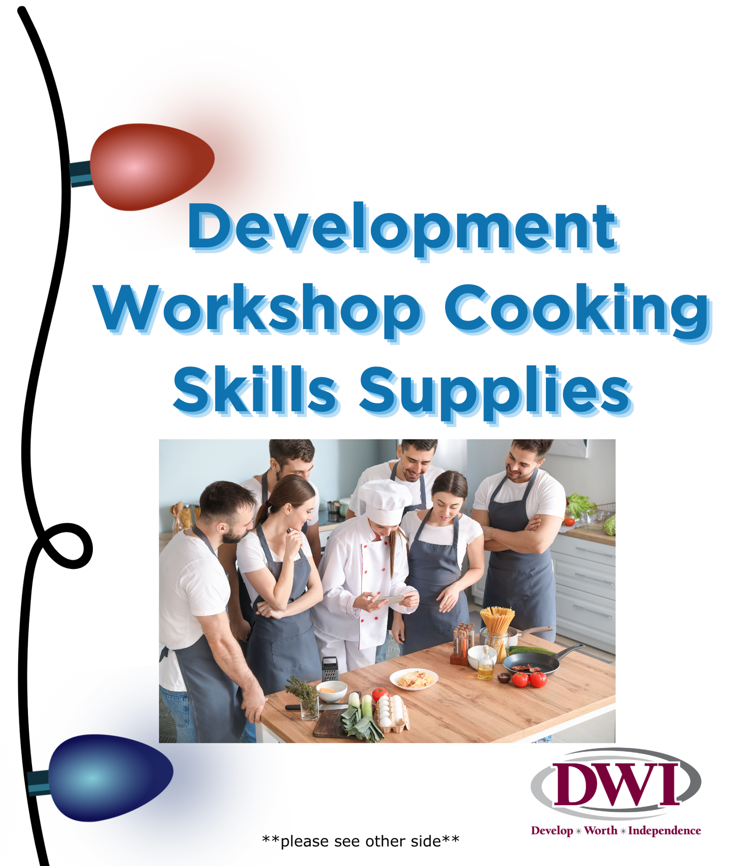 Developmental Workshop Cooking Skills Supplies